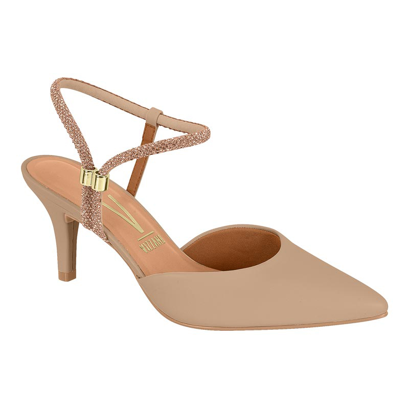 29269 – PELICA/TIRA STRASS (101169) BEIGE/ORO ROSADO-PLATA/BE
