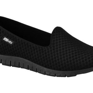 Balerina Slip On Negra Lycra Favo Actvitta Confort