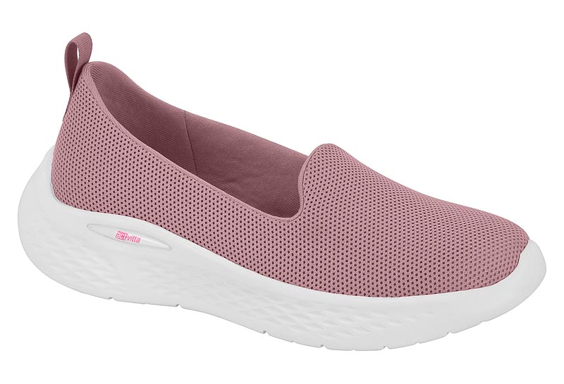 Tenis Slip On Confort Rosa Antigo Actvitta