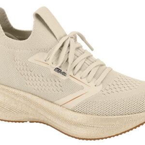 Tenis Plataforma Actvitta Tejido Knit Energy Beige Dama
