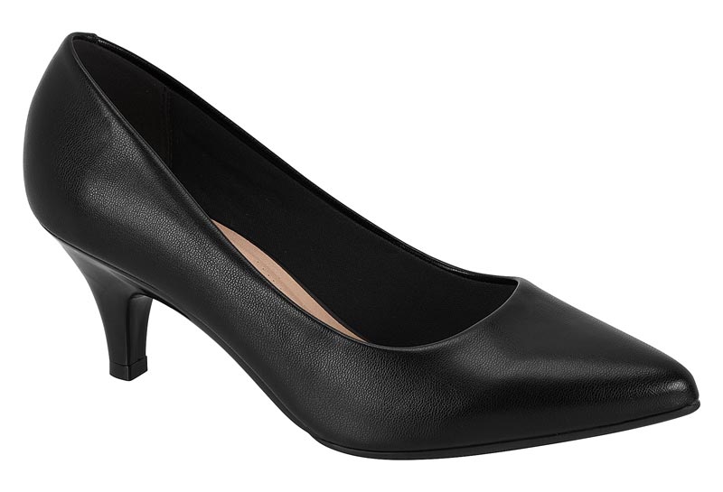 Zapatilla Kitten Punta Fina Napa Negro Beira Rio