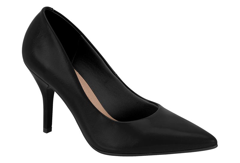 Zapatilla Clásica Punta Fina Napa Negro Beira Rio