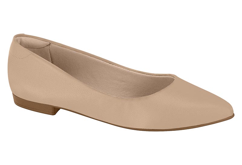 Balerina Punta Fina Napa Beige Beira Rio