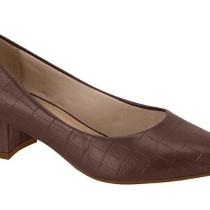 Zapatilla Bloque Croco Chocolate Beira Rio