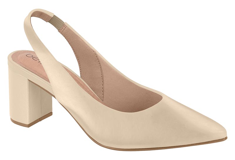 Zapatilla Destalonada Slingback Napa Ostra Beira Rio