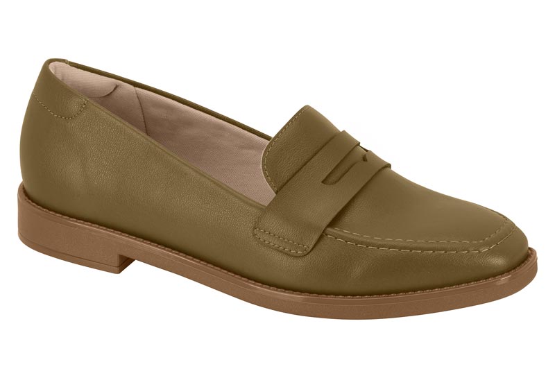 Mocasín Plano Antifaz Napa Turim Olive Beira Rio