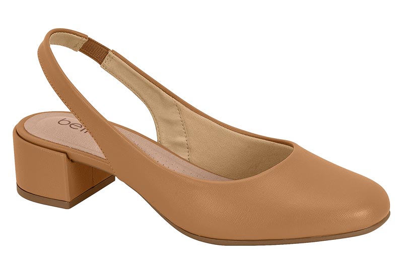 Zapatilla Destalonada Bloque Napa Camel Beira Rio
