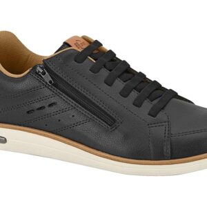 Tenis BR Sport Plataforma Negro con Cierre Lateral y Air