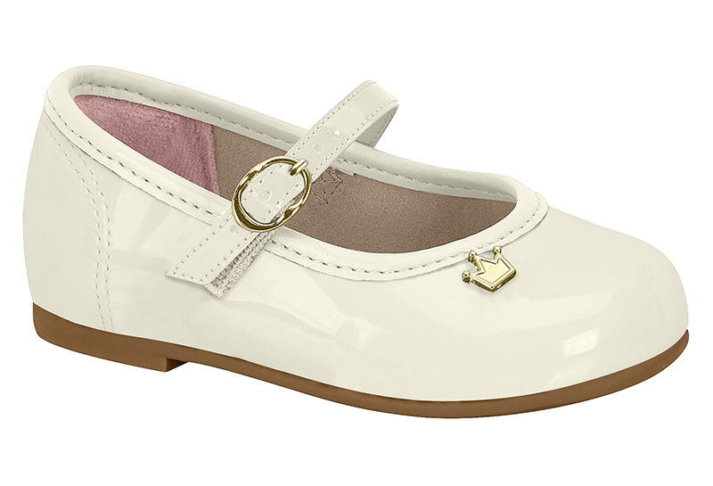 Balerina Pulsera Corona Charol Blanco Off MOLEKINHA