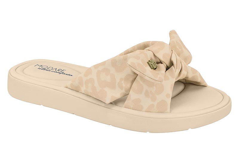 Sandalia Plataforma Nobuck Onça Nudo Ultra Soft Modare