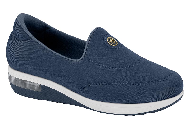 Tenis Slip-On Cuña Air Confort Marino Modare