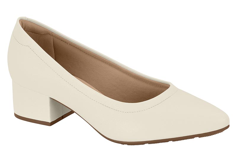 Zapatilla Elegante Bloque Napa Blanco Off Modare
