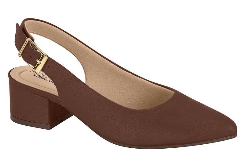 Zapatilla Destalonada Slingback Napa Café Modare
