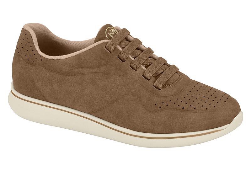 Tenis Casual Napa Veluna Perforado Castanho Modare
