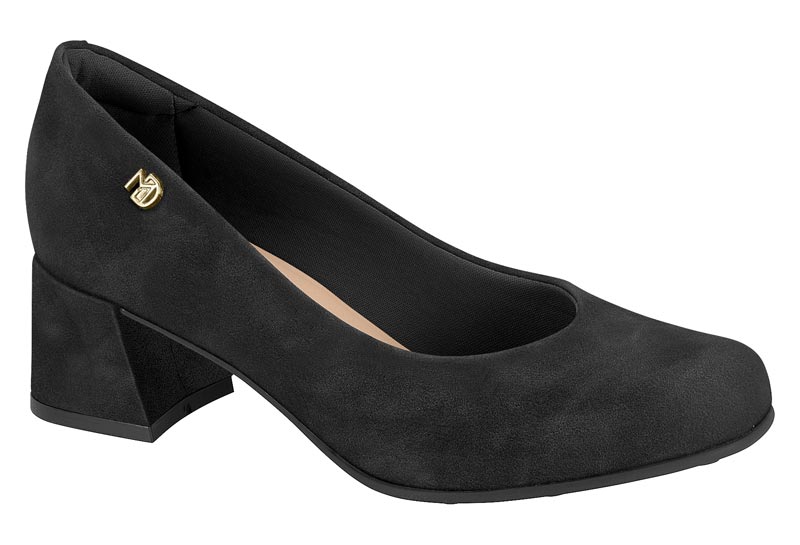 Zapatilla Bloque Confort Napa Veluna Negra MODARE
