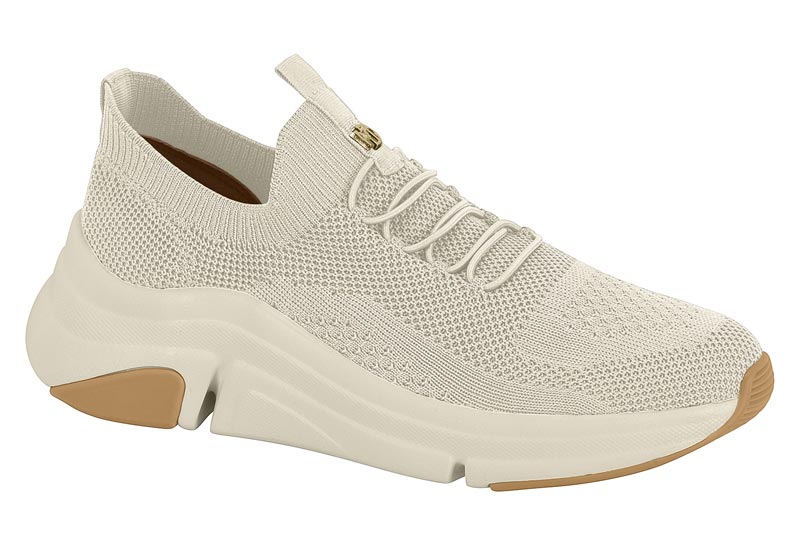Tenis Modare Tejido Plataforma Confort Urbano Blanco Off