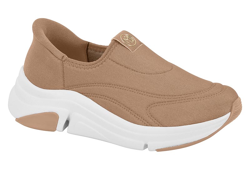 Tenis Plataforma Slip-On Lycra Nude Modare Confort