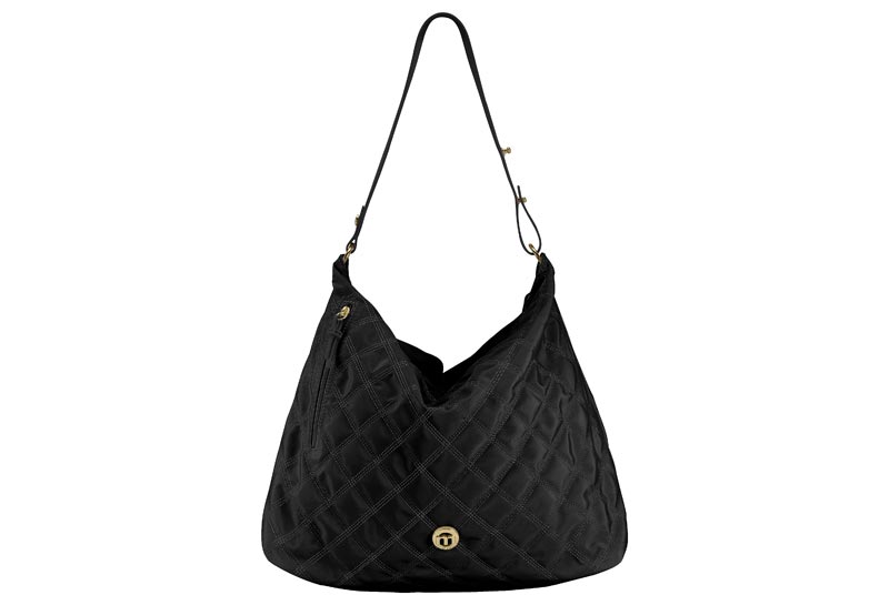 Zapato Bolsa Hombro Acolchada Nylon Negro Moleca