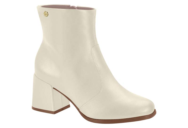 Botín Bloque Napa Blanco Off Moleca – Estilo Versátil