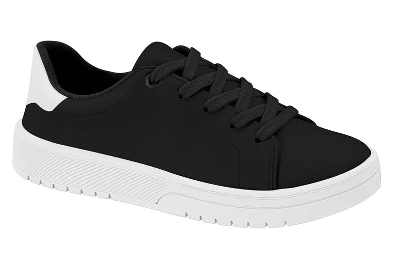 Tenis Plataforma Bicolor Negro/Blanco Moleca