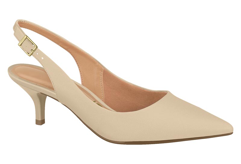 Zapatilla Destalonada Punta Fina Kitten Beige Vizzano