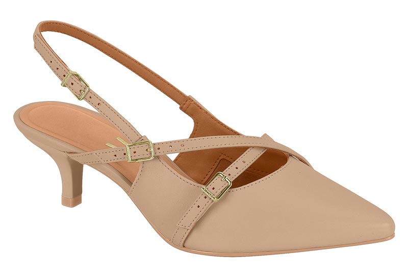 Zapatilla Destalonada Slingback Pelica Beige Vizzano