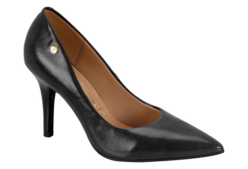 Zapatilla Punta Fina Aguja Negra Napa Imperiale Vizzano