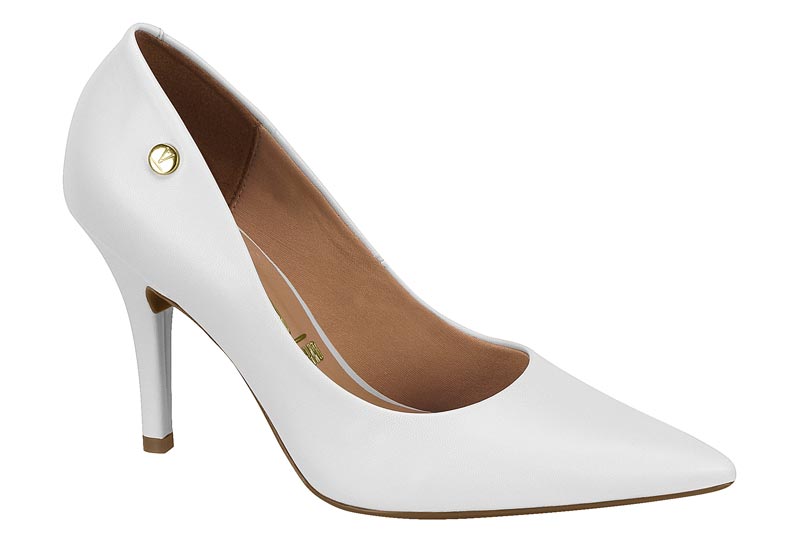 Zapatilla Aguja Punta Fina Blanca Vizzano Pelica