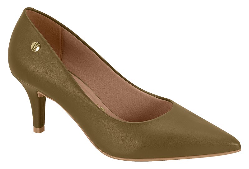 Zapatilla Tacón Kitten Pelica Olive Vizzano