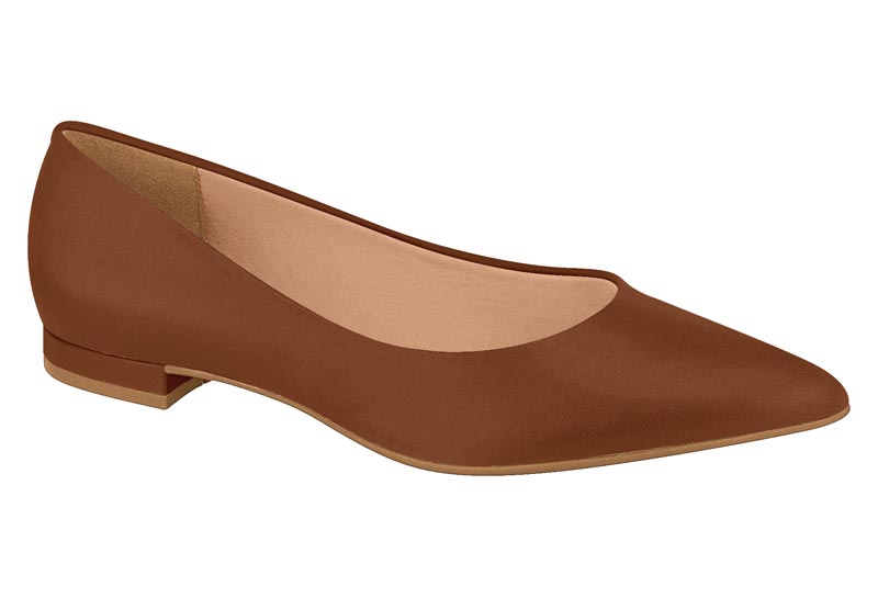Balerina Punta Fina Pelica Mocca Vizzano