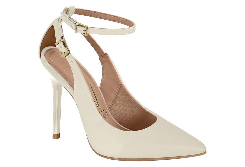 Zapatilla Destalonada Pulsera Aguja Blanco Off Vizzano