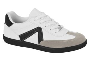 Tenis Urbanos Bicolor Blanco Negro Gris Vizzano