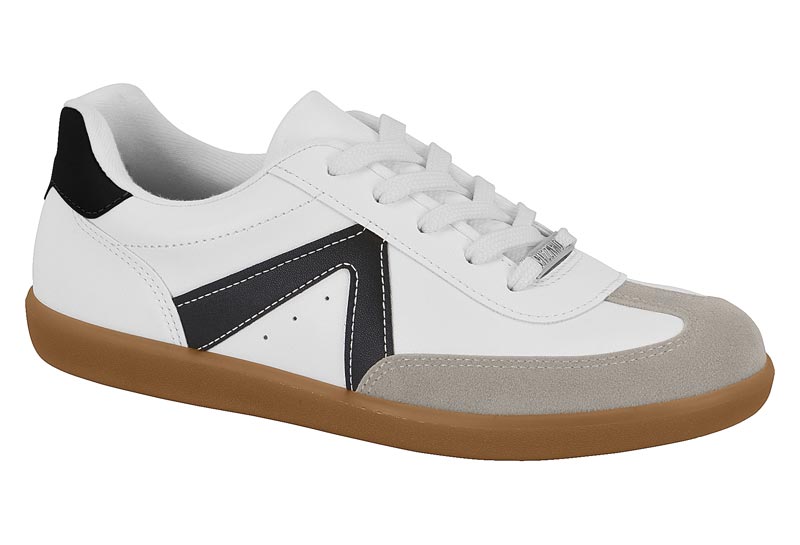 Tenis Urbano Bicolor Vizzano Blanco Negro Gris Suela Gum