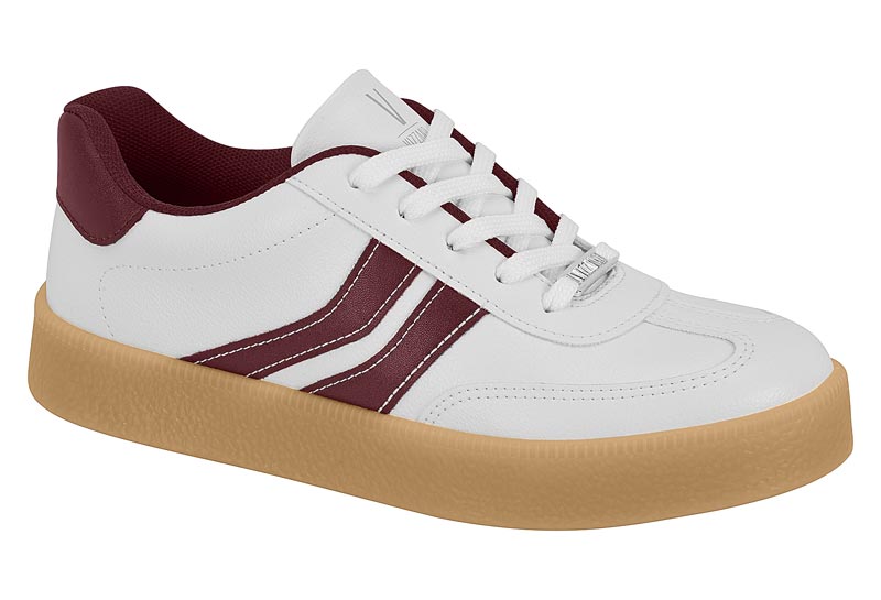 Tenis Urbano Plataforma Blanco Vino Vizzano