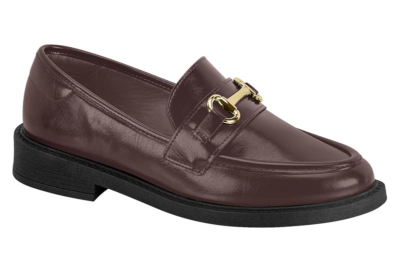 Mocasín Vizzano con Herraje Dorado Napa Cacau