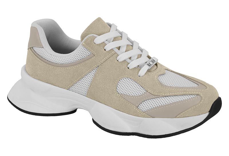 Tenis Urbano Plataforma Beige Vizzano