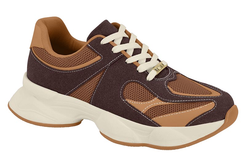 Tenis Chunky Urbano Bicolor Café Vizzano