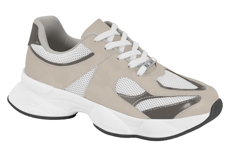 Tenis Chunky Urbano Blanco Gris Vizzano
