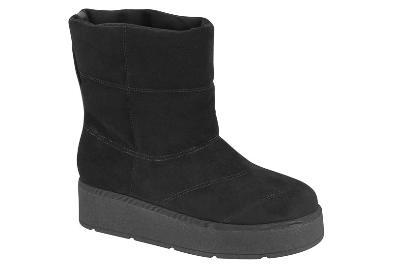 Bota Plataforma Acolchada Negra Vizzano