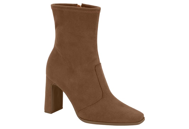 Botín Bloque Camurça Stretch Camel Vizzano